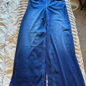 Halara Dark Blue Wide-Leg Jeans